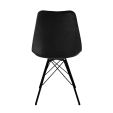 KICK Velvet Bucket Chair - Black - Black