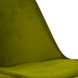 KICK Velvet Bucket Chair Green - Gold Frame - Green