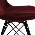 KICK Velvet Bucket Chair - Red - Red