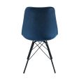 KICK Velvet Bucket Chair - Dark Blue - Dark Blue