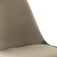 KICK Velvet Bucket Chair Taupe - Gold Frame - Taupe