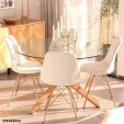 Kick Velvet Bucket Chair Ivory - Gold Frame - Ivory