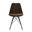 Kick Velvet Bucket Chair - Coffee - Coffee brown