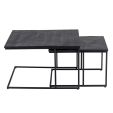 Kick coffee table set Muse - Black