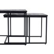 Kick coffee table set Muse - Black
