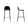 Kick Ciro Garden Bar Stool - Black