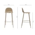 Kick Ciro Garden Bar Stool - Beige