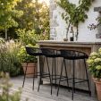 Kick Rio Garden Bar Stool - Black