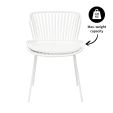 Set of 6 Kick Garden Chair Lot - White