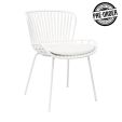 Set of 6 Kick Garden Chair Lot - White