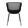 Set of 4 Kick Garden Chair Lot - Black