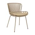 Set of 4 Kick Garden Chair Lot - Beige
