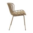 Set of 4 Kick Garden Chair Lot - Beige