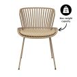 Set of 4 Kick Garden Chair Lot - Beige