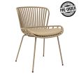 Set of 4 Kick Garden Chair Lot - Beige