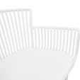 Set of 6 Kick Otis Garden Chair - White