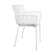 Set of 4 Kick Otis Garden Chair - White