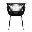 Set of 6 Kick Otis Garden Chair - Black