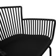 Set of 6 Kick Otis Garden Chair - Black