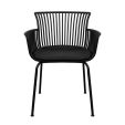 Set of 6 Kick Otis Garden Chair - Black