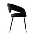 Kick Lenn Dining Chair - Velvet - Black