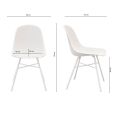 Set of 4 Kick Sol Garden Chair - White