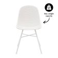 Set of 4 Kick Sol Garden Chair - White