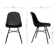 Set of 4 Kick Sol Garden Chair - Black