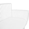 Set of 6 Kick Otis Garden Chair - White