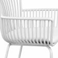 Set of 6 Kick Otis Garden Chair - White