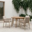 Set of 6 Kick Sia Garden Chair - Beige