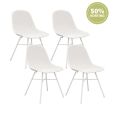 Set of 4 Kick Sol Garden Chair - White