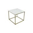 Kick Marble Side Table - White