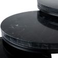 Kick coffee table set Marble - set of 3 - Black