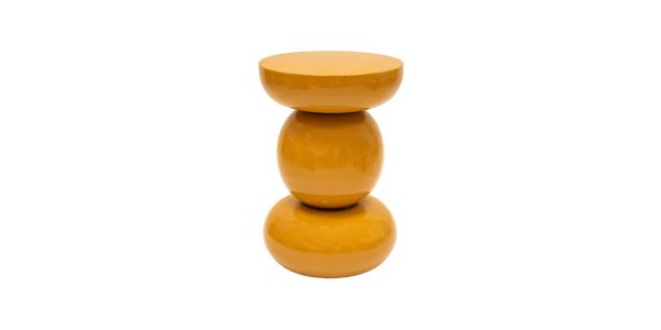 Kick side table Cato - Ochre yellow
