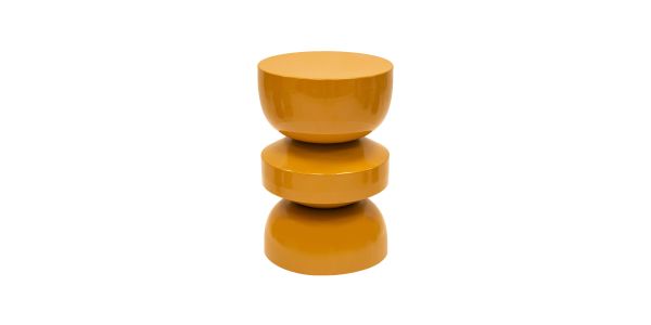 Kick side table Esra - Ochre yellow