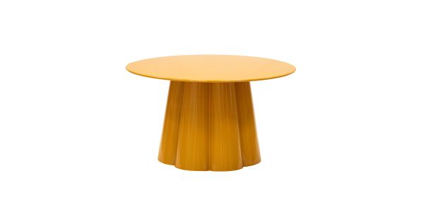 Kick side table Ida - L - Ochre yellow