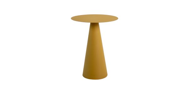 Kick side table Vic - Ochre yellow