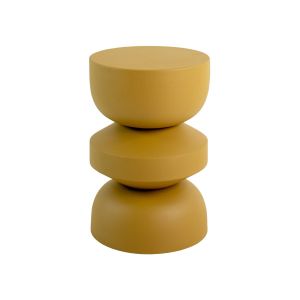 Kick side table Jon - Ochre yellow