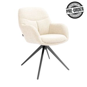 Kick swivel chair Abel - Champagne