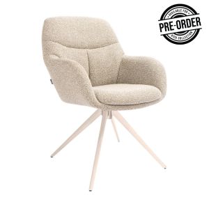 Kick swivel chair Abel - Taupe