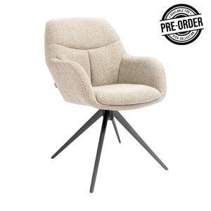 Kick swivel chair Abel - Taupe