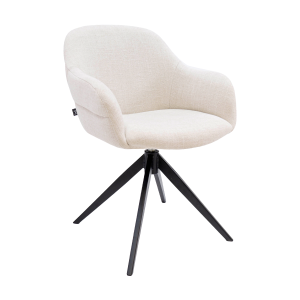 Kick swivel chair Noel - Champagne