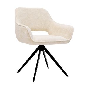 Kick swivel chair Nori - Crème