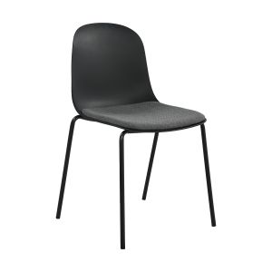 Kick dining chair Bow - Black
