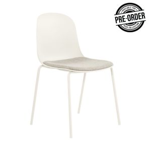 Kick dining chair Bow - Ivory