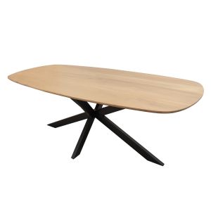 Kick eettafel Dana - 240cm - Lichtbruin