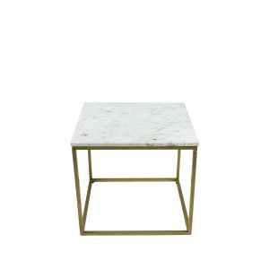 Kick Marble Side Table - White