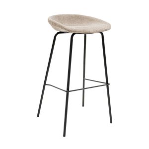 Kick Bar Stool Riga - 80cm - Taupe
