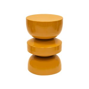 Kick side table Esra - Ochre yellow